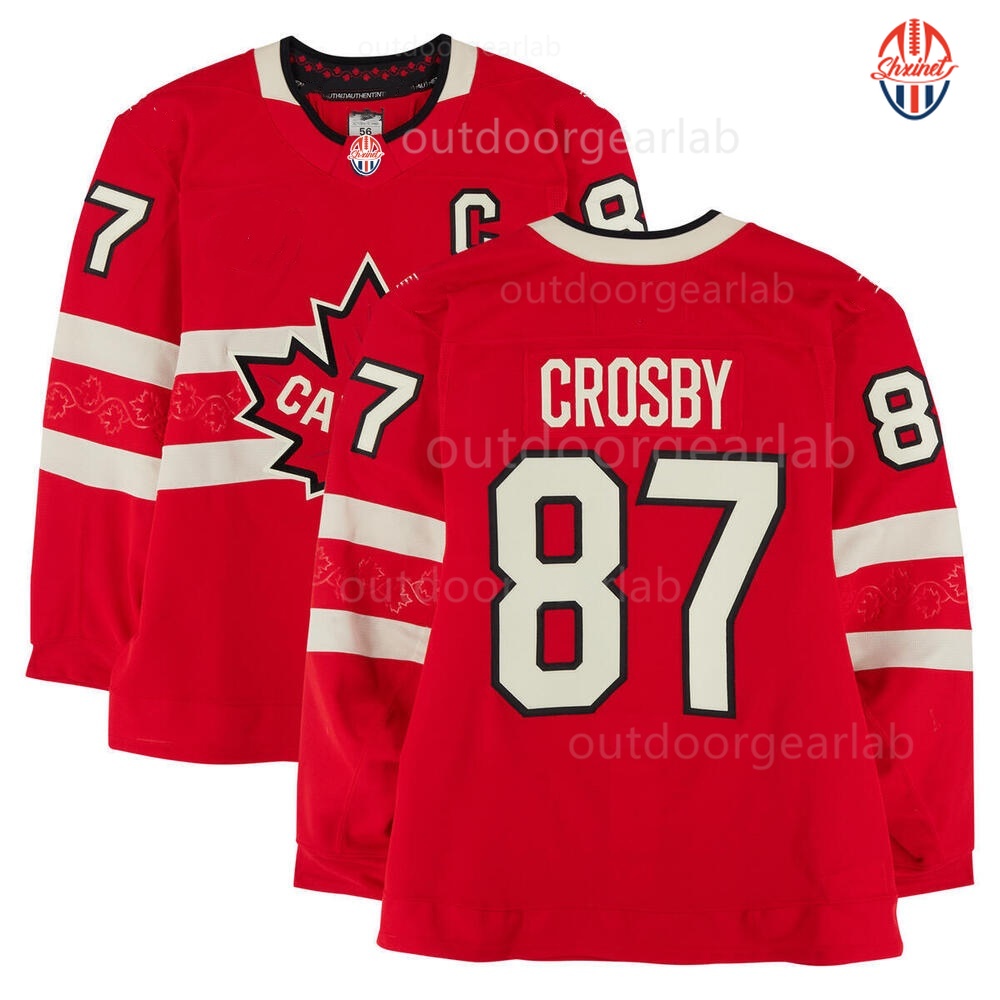 Sidney Crosby 87 Hockey Jersey 97 16 61 8 29 - Long Sleeve Team Adult/Youth 4-Nation Premium Hockey Jerseys