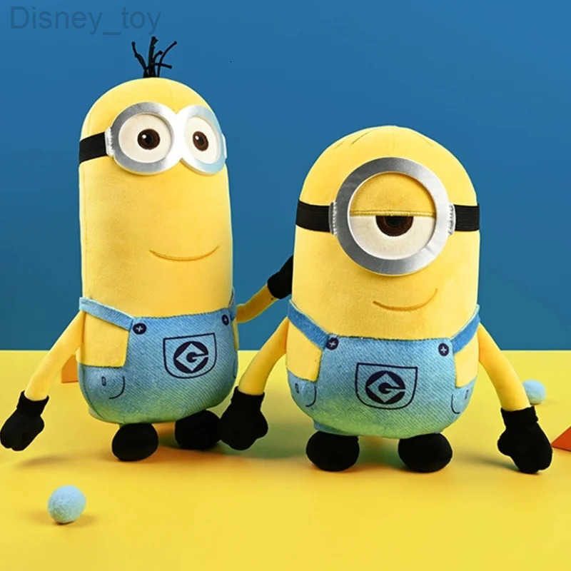 Disney Cute Minions Movie Characters Yellow Plush Toys Bob Stuart Soft Dolls Toys Hobbies Christmas Birthday Gifts For Kids H251013