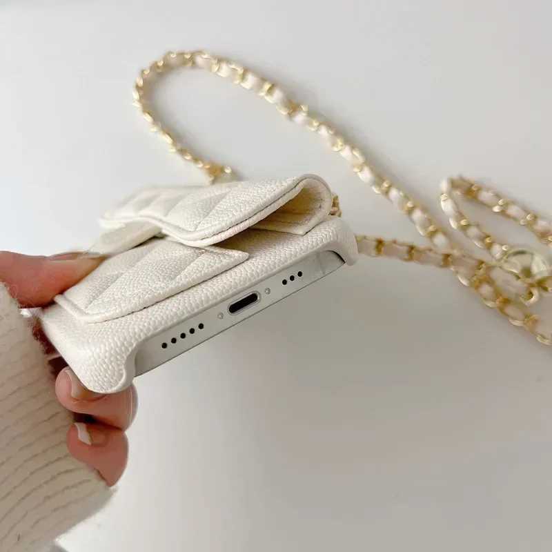 Crossbody Phone Case For IPhone 14 Plus 15 13 12 16 Pro Max 11 Card Holder Wallet Adjustable Lanyard Shoulder Strap Leather J251202