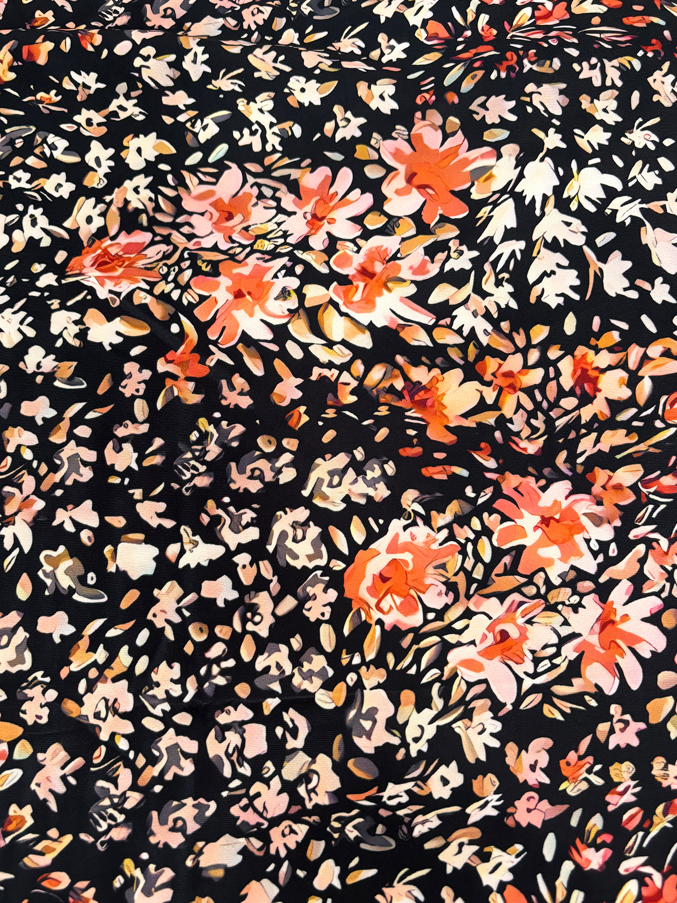 Women's Autumn Winter New Ditsy Floral Printed Casual & Versatile Plus - Size Midi Dress-YL23455