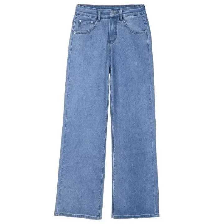 Summer Thin Tencel Wide Leg Jeans High Waist Loose Slimming Straight Ultra Thin Casual Straight Pants Women TrendyT251013