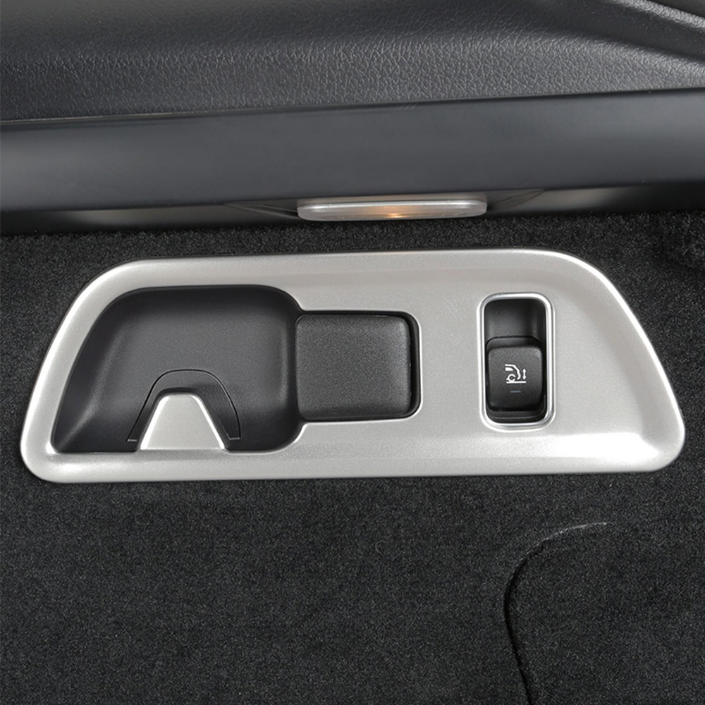 Car Stainless Steel Trunk Button Frame Cover Trim Decoration For Mercedes Benz GLE Coupe C167 GLE53 amg 350 450 63 Interior Accessories
