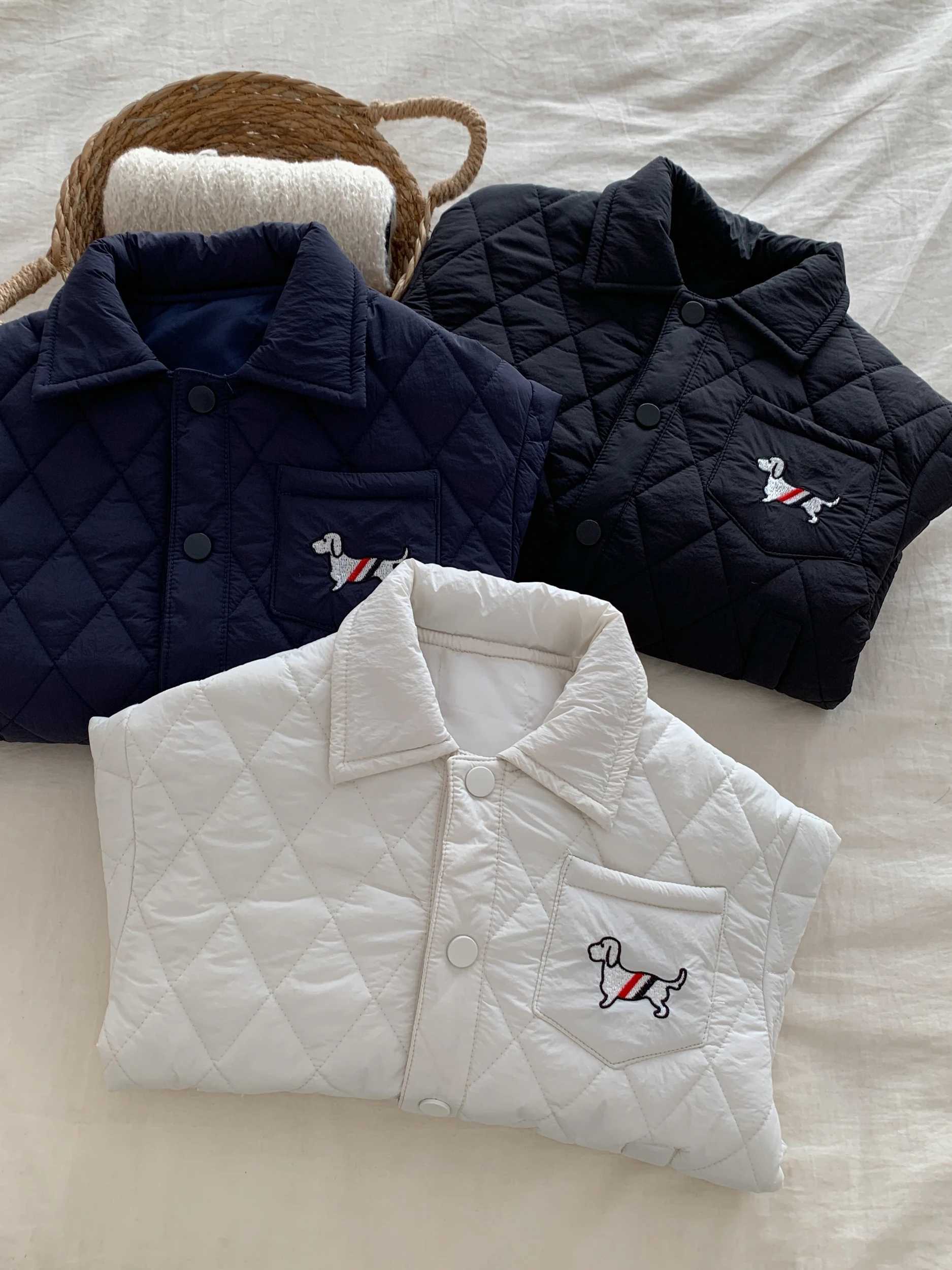 Childrens down and cotton jacket 2024 winter jacket girls cotton jacket boys baseball cotton jacket Japanese childrens cl C251013