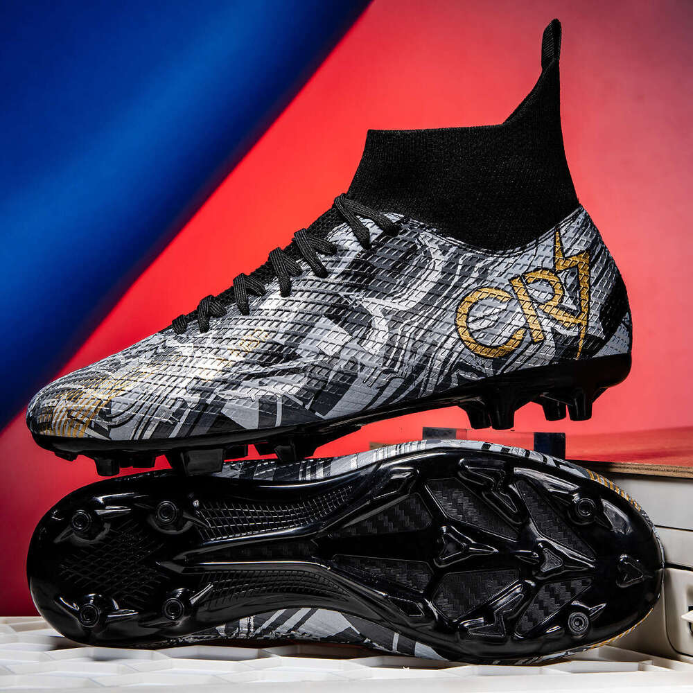 New Adult High-Top for Men Women, Youth Long Spikes and Short Spikes, Outdoor Competition Training Football Shoes