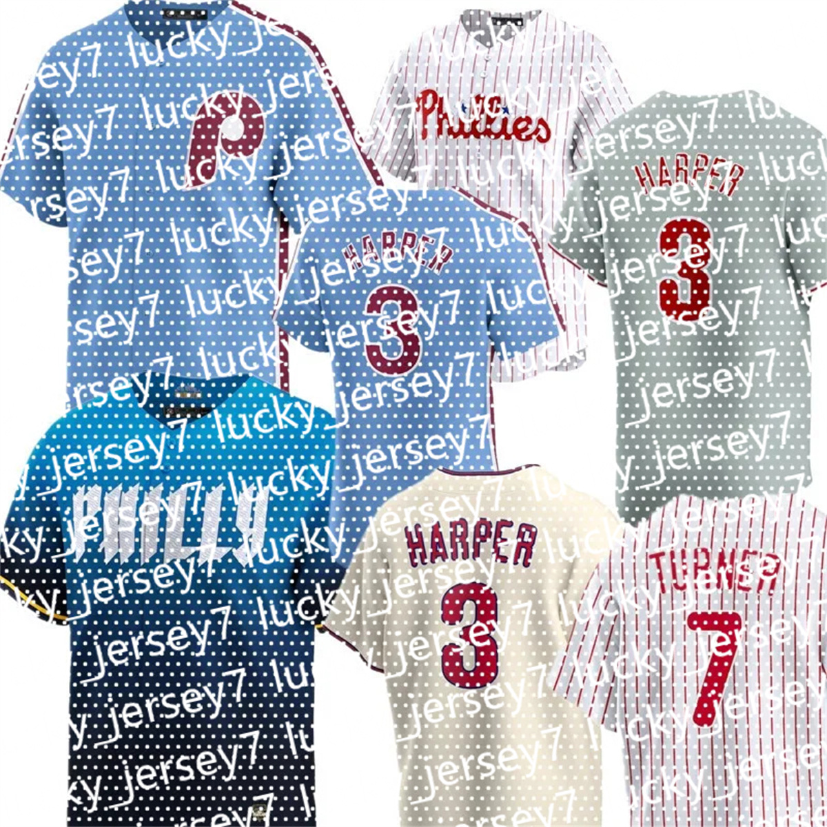 MLB Jersey Phillies Baseball Roy Halladay Harper Alec Bohm Trea Turner Aaron Nola Zack Wheeler Nick Castellanos Kyle Schwarber Bryson Stott Brandon Marsh Max Kepler