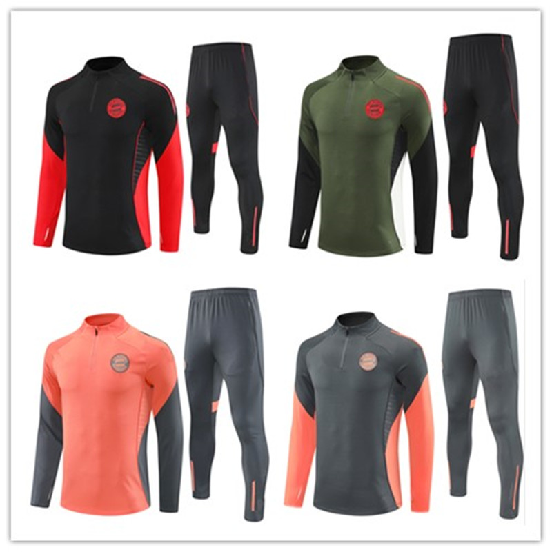 24 25 26 Munich tracksuit training kit survetement foot chandal tuta maillot Soccer football jersey men and kids suit