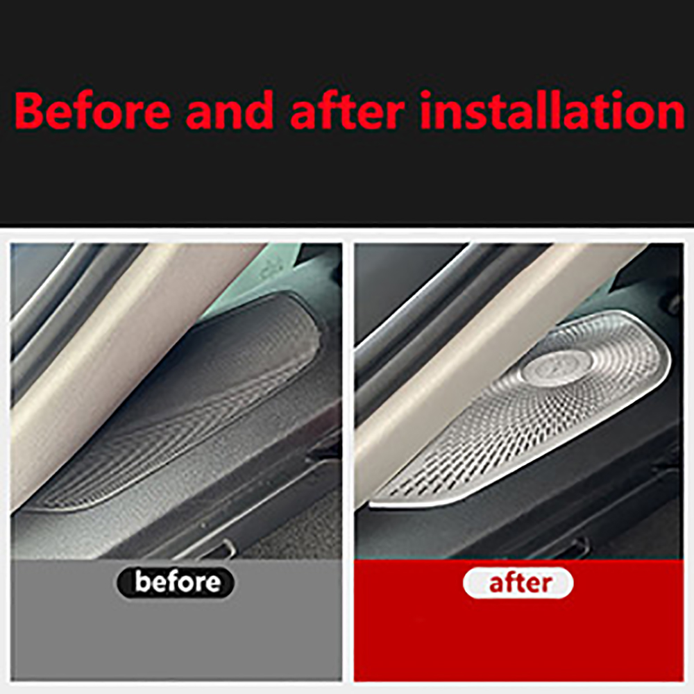 Car Rear Window Horn Cover Trunk Tweeter Speaker Audio Decoration Trim for Mercedes-Benz GLE Coupe Class C167 GLE53 amg 350 450 GLE63 S amg Interior A