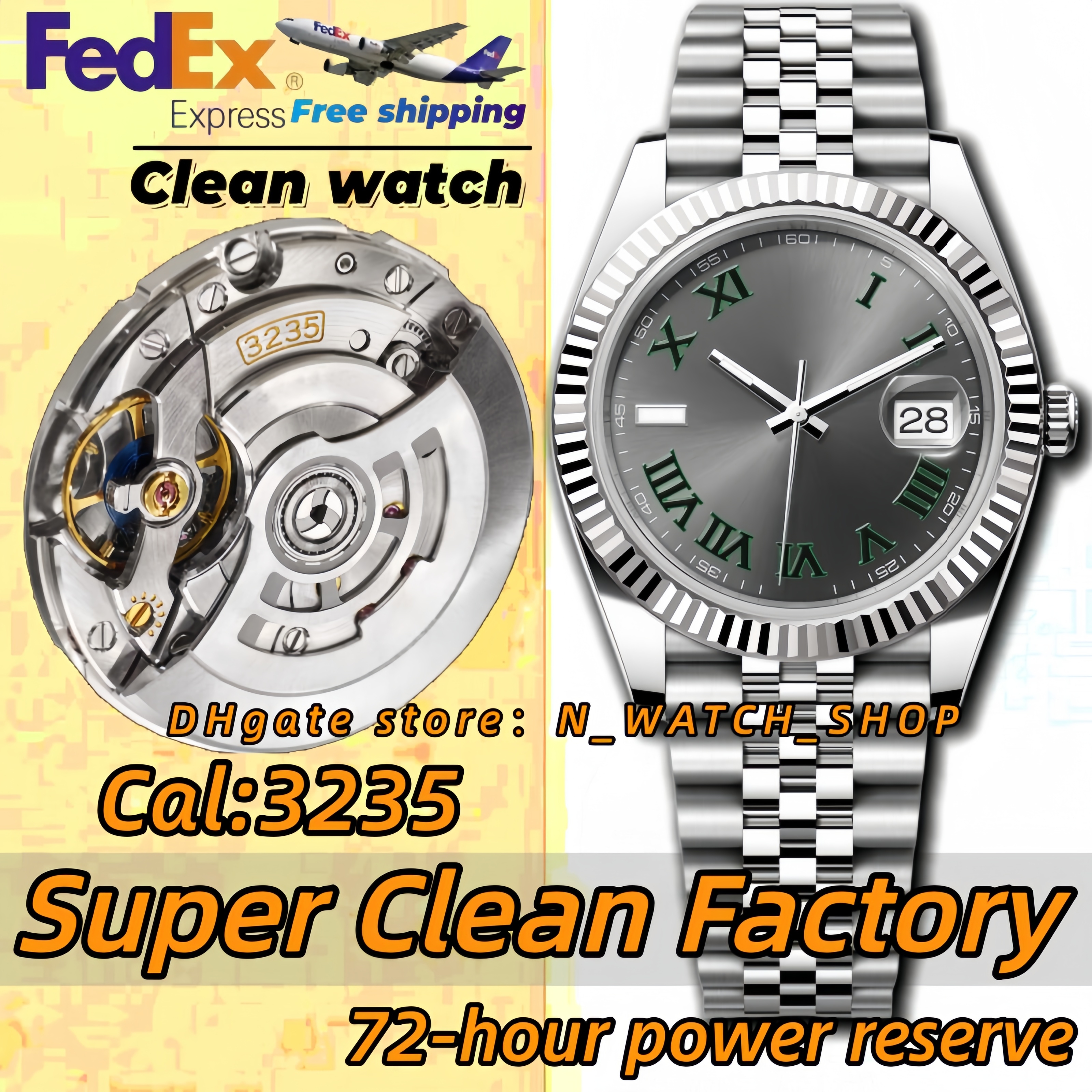 Luxury Mens Watch CLean Factory Watches Mens Designer High Quality Watches Cal.3135/3235 Automatic Mechanical Movement Ceramic Bezel Dial Luminous 100M Waterproof