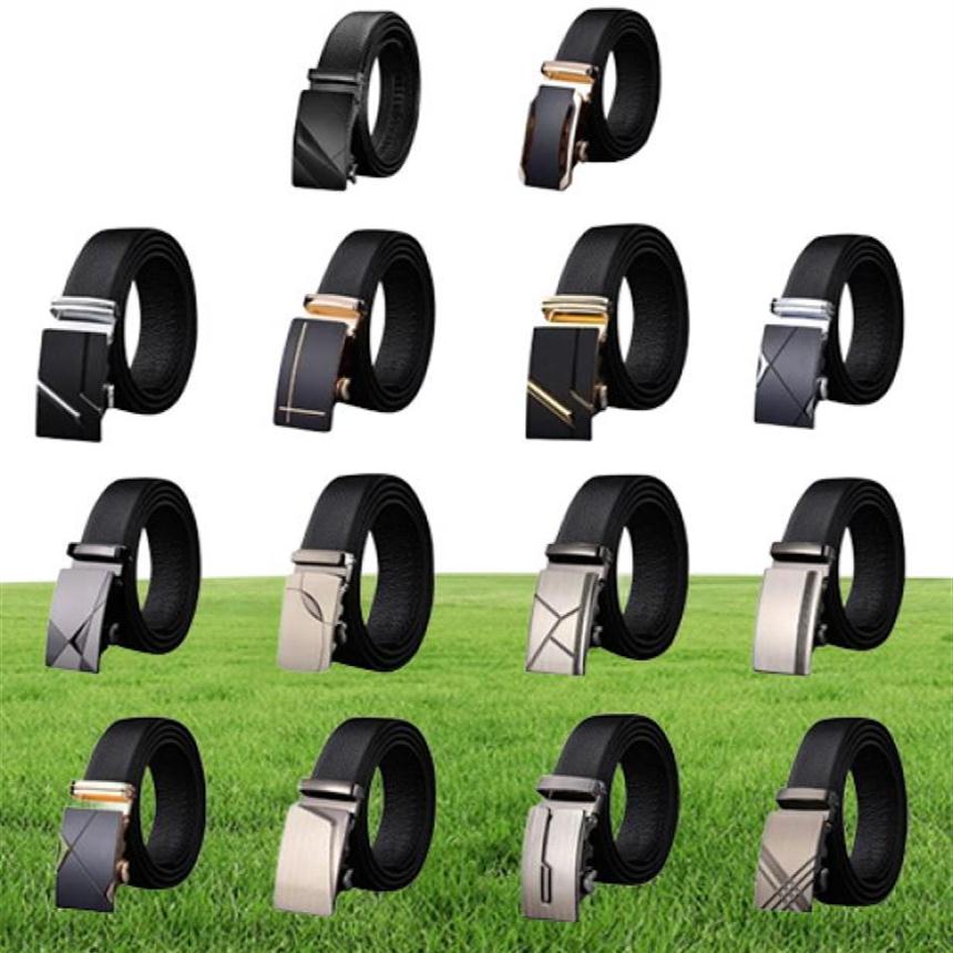 Belts Mens Belt Ratchet Leather Slide With Easier Adjustable Buckle Fashion Strap Male Jeans For Man Cowboy9085306281S