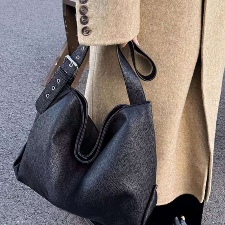 New Women's Tote Bag High-End Large Capacity Commuter Laptop Shoulder Crossbody Handbag B5