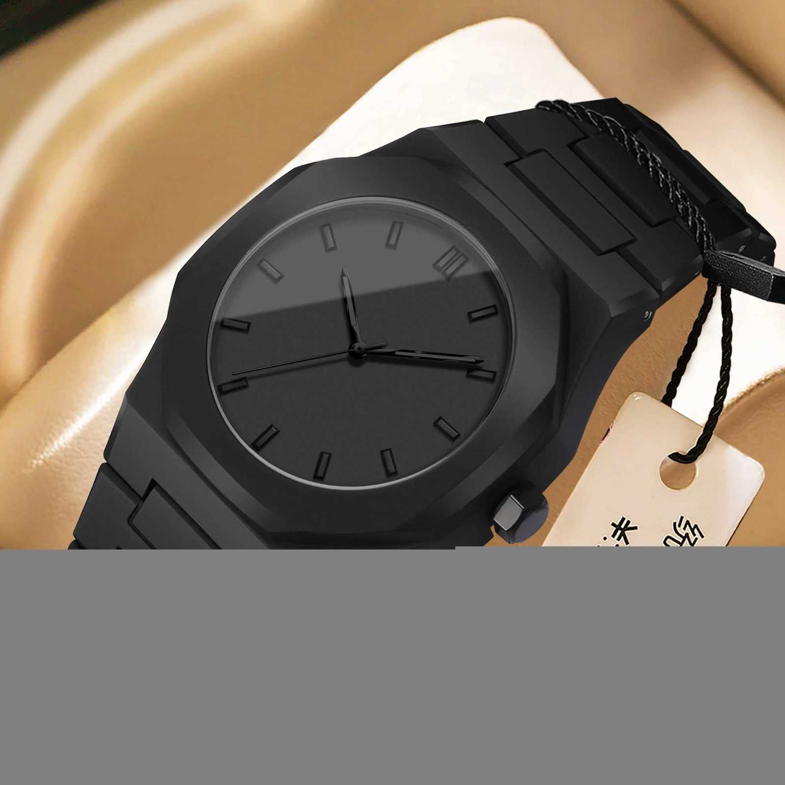 BINBOND Creative Middle East Arabic Digital Quartz Mens Watch Modern Minimalist Sketching Creative Design Waterproof Men Watch D251011