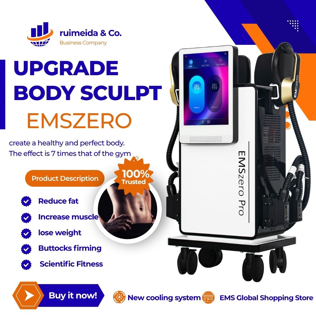 Professional EMS Body Slimming Machine 15Tesla 6500W HI-emt EMSZERO 200HZ Tighten Skin Tone Buttocks Improve Shape Spa Beauty Equipment