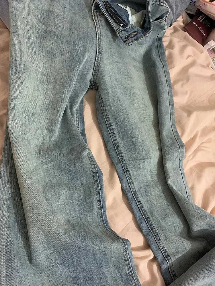 Womens High Waist Loose Jeans Straight Wide Leg Trousers Autumn Winter New Bootcut for Pear Shape Body Comfort FitT251013