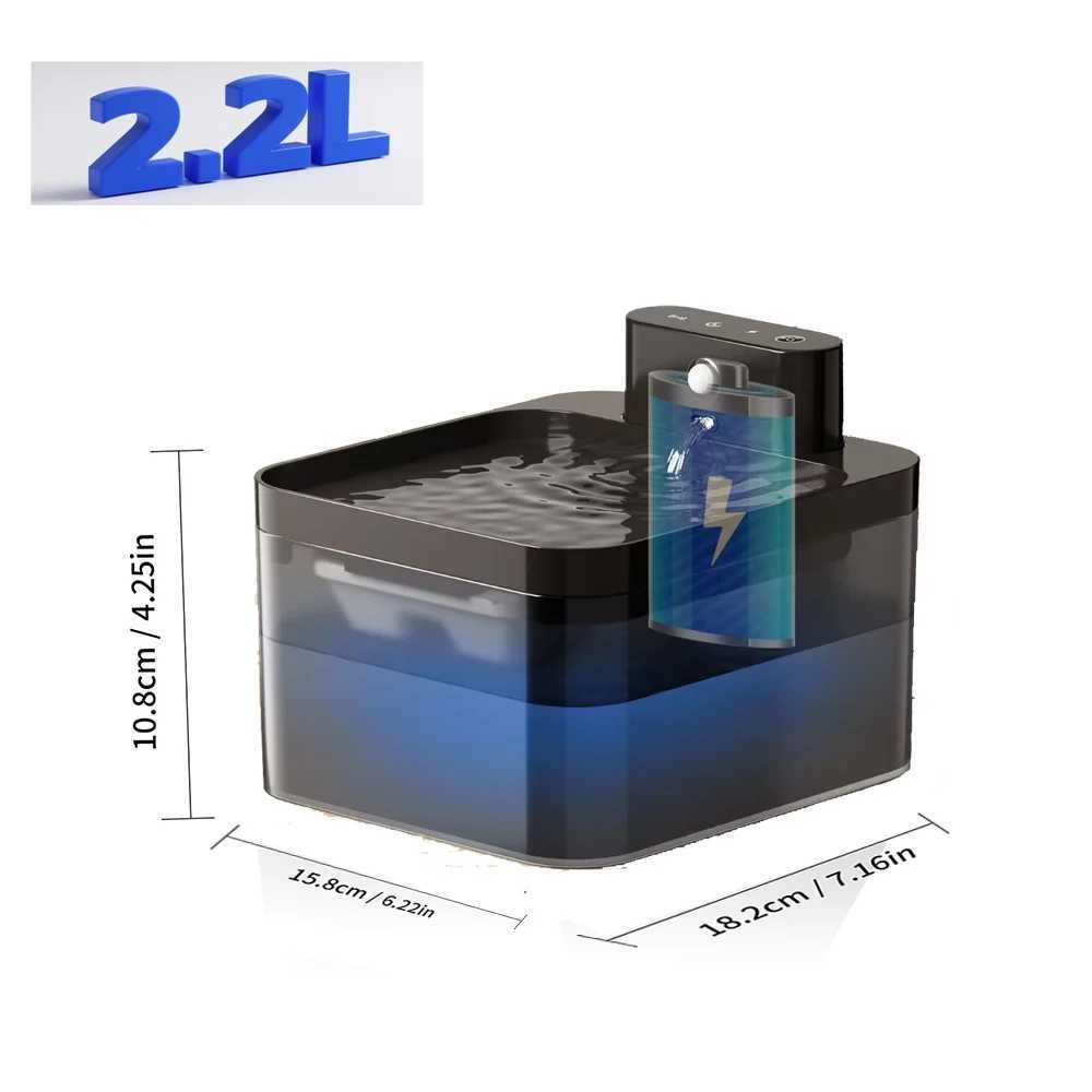 22L Wireless Charging Automatic Water Fountain Intelligent Pet Water Dispenser With Filter Drinking Fountain For Cats Dogs C251013