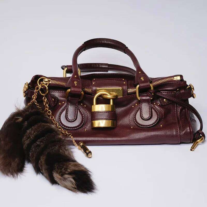 Vintage Lock Buckle Designer Tote Bag,Classic Large Capacity Commuting Shoulder Bag, Fashionable East West Top Handle Handbag