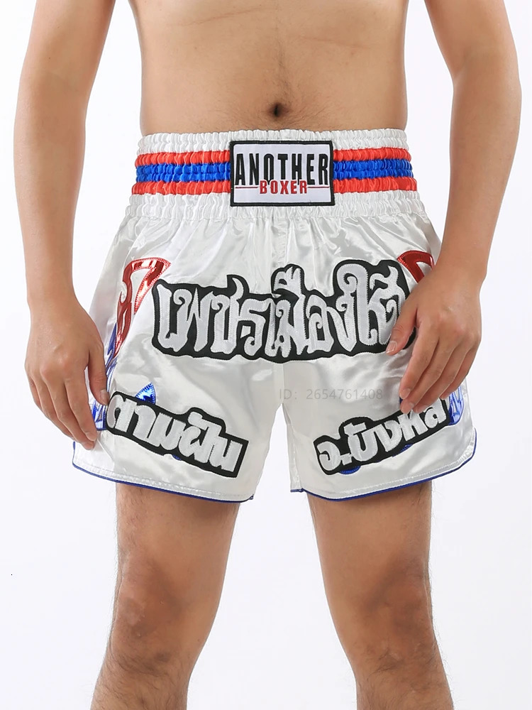 Mens Boxing Shorts Kickboxing Short Muay Thai Women Child Martial Arts Training Team Clothes Gym Grappling BJJ Cage Fight Pants 251013