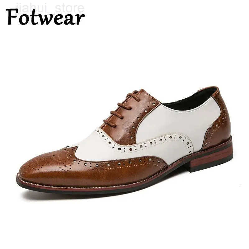 Leather Brogues Men Big Size Fashion Wedding Party Men Dress Shoes Italian Designer Male Drivng Formal Shoes Lace Up Men Oxfords M251013