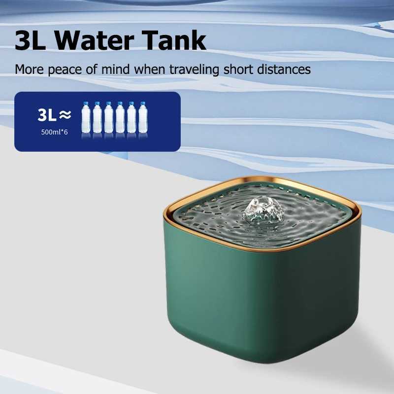 3L Automatic Pet Water Fountain with 3pcs Filter Chips Silent Drinking Dispenser for Cats Dogs Replacement Filters for sale C251013