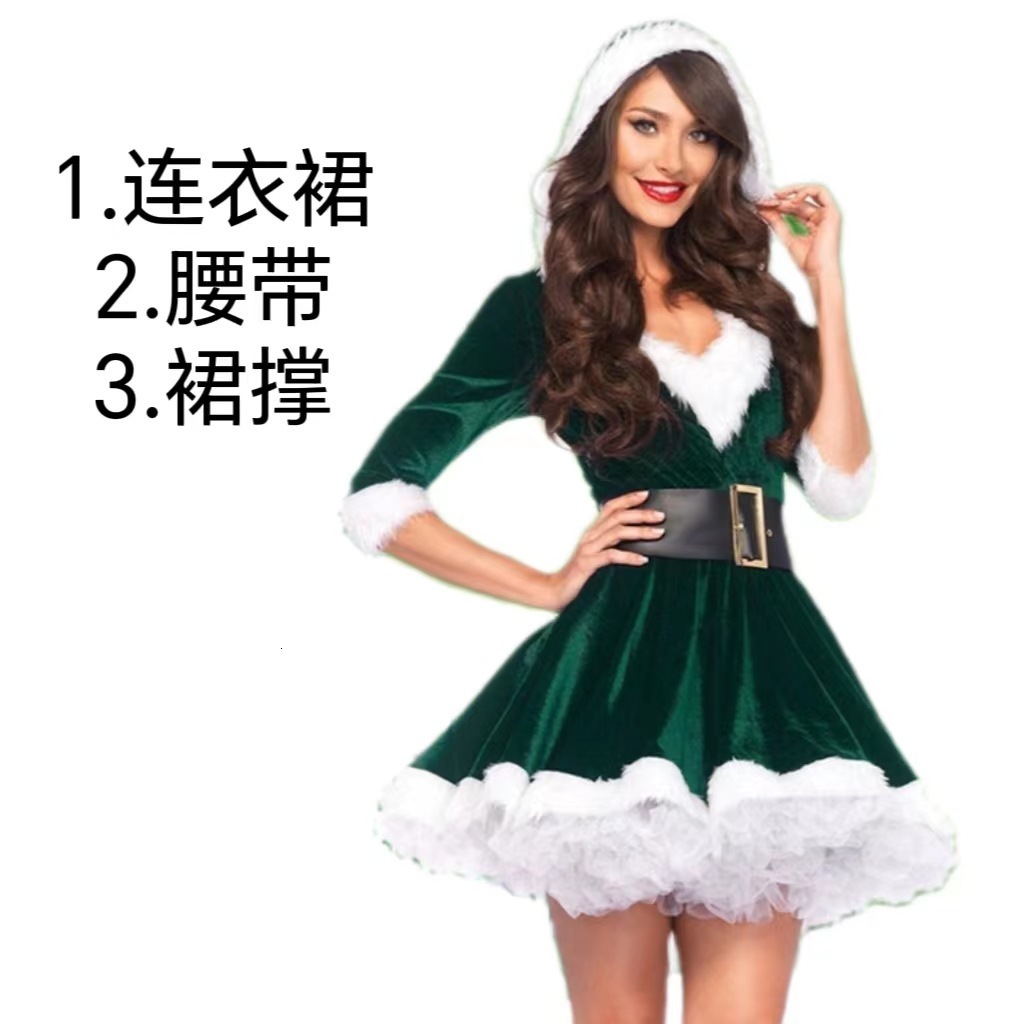 Christmas Costume Adult Women Performance Outfit Christmas Dress Performance Costume Queen Christmas Dress Labeling Service 241007