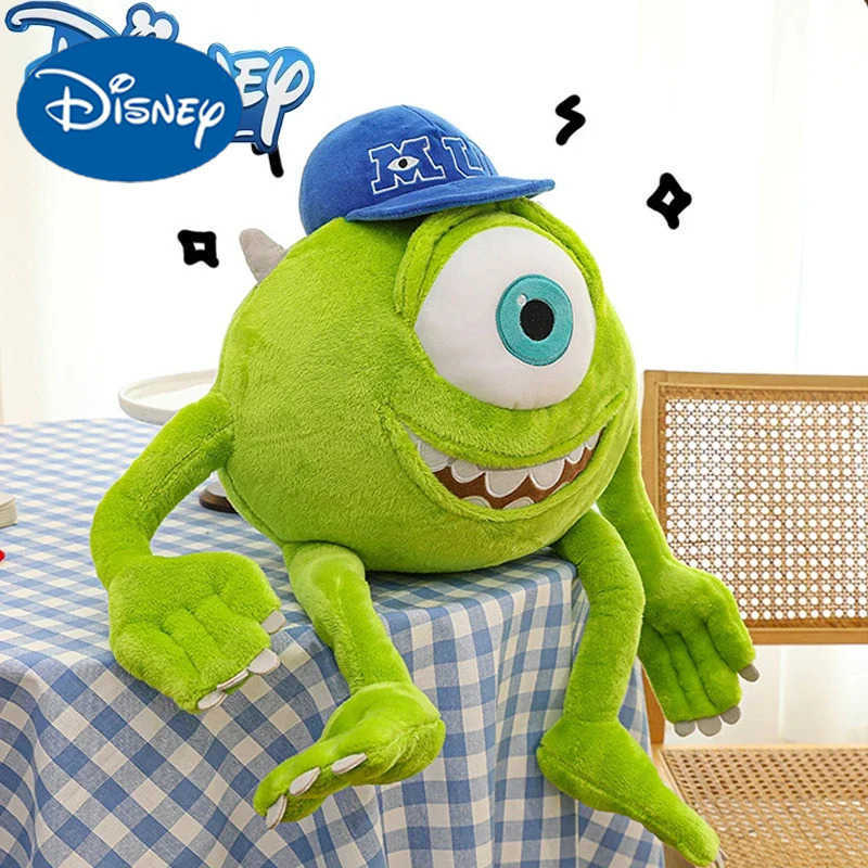 Disney Kawaii Monster University Electric Power Company Sulley Mike Wears Hat Doll Plush Toy Room Decoration Kids Gifts H251013