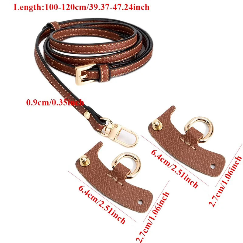 Bag Straps Set For Longchamp Leather Accessories Diy Mini Transformation Punch Free Shoulder Crossbody Conversion 100120cm 251011