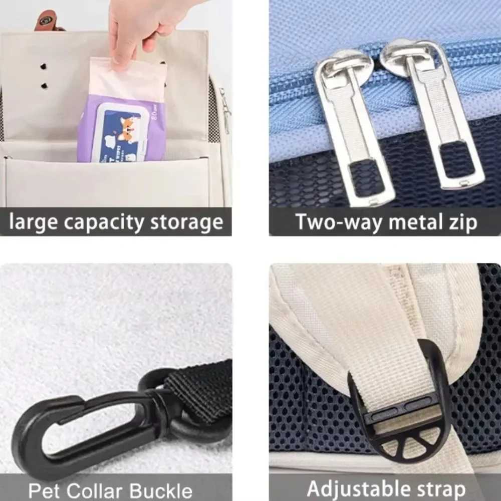 Pet Backpack Carrier Large Capacity Cats Backpacks Cat Boxes For Small Cats Dogs Simplicity Pets Backpack Adjustable Pets Bag C251013