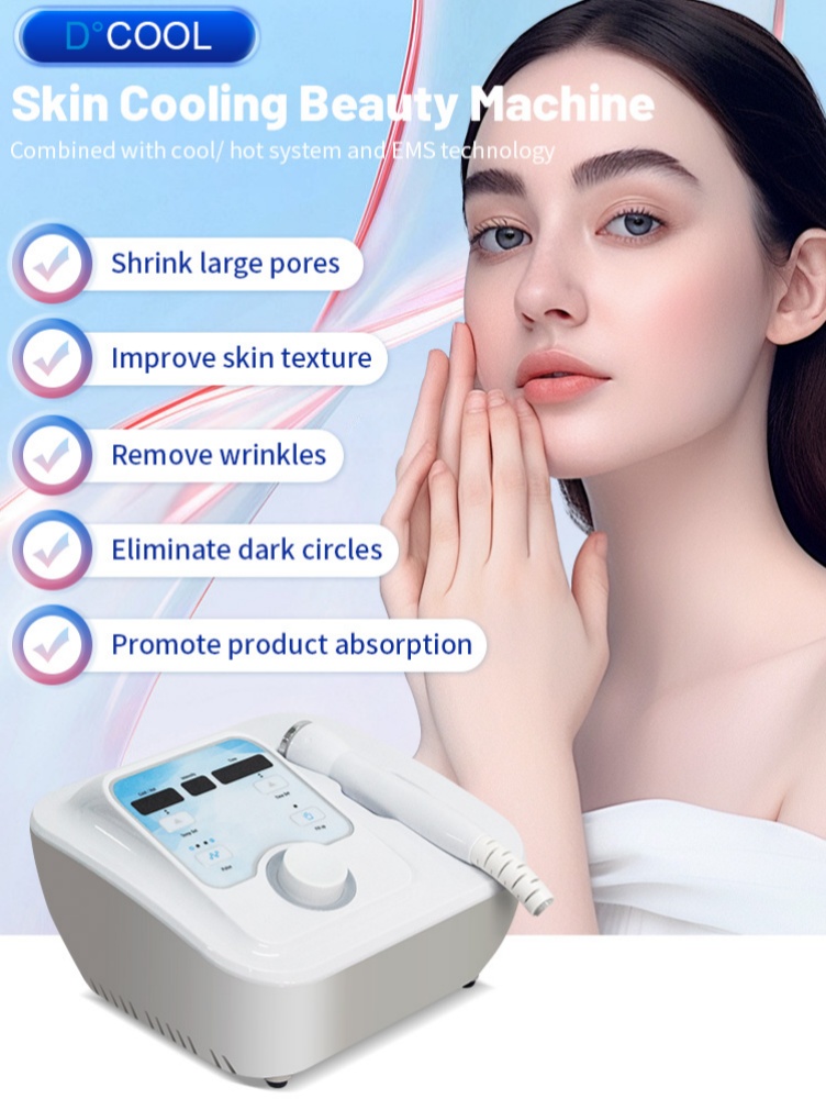 NEW Dcool Portable Cool + Hot + EMS For Skin Tightening Anti Puffiness Facial Electroporation Machine Beauty Device