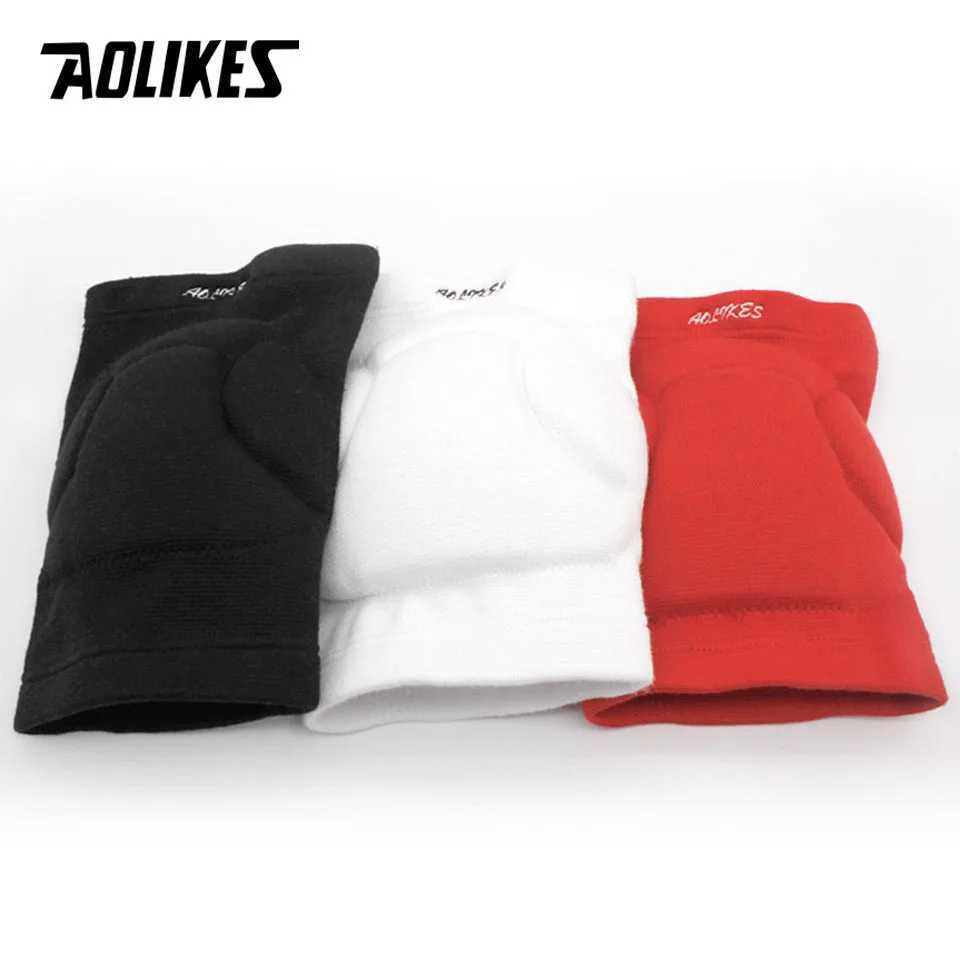 AOLIKES 1 Pair Sports Thickening Knee Pads Volleyball Extreme Sports Kneepad Brace Support Dancing Yoga Elastic Knee Protector C251013