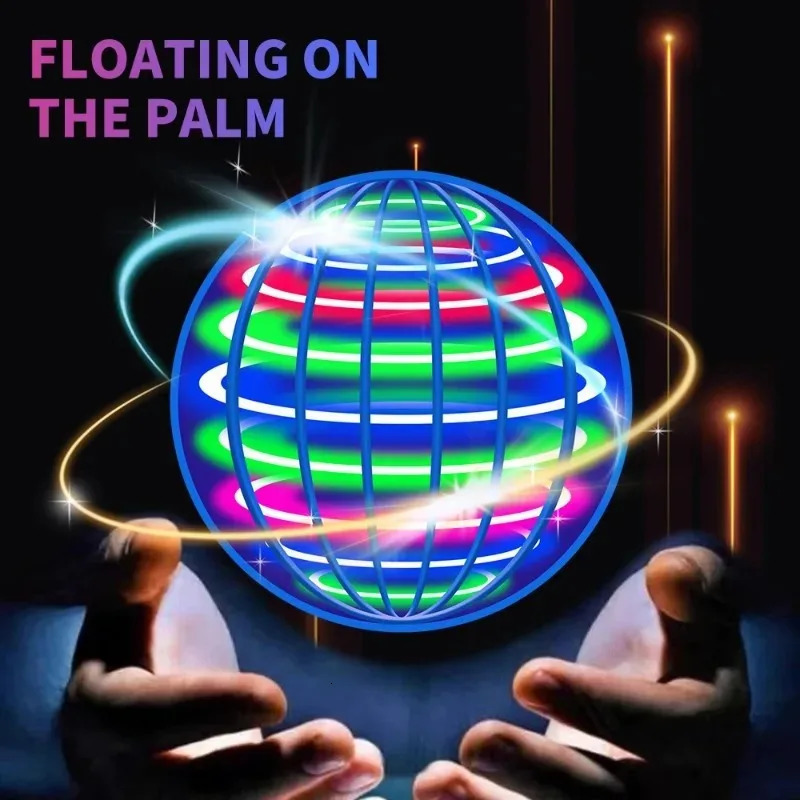 Spinning Ball Black Technology Flying Ball Magic LED Light Spinning Ball Stressrelieving Toy Childrens Christmas Gift 251008