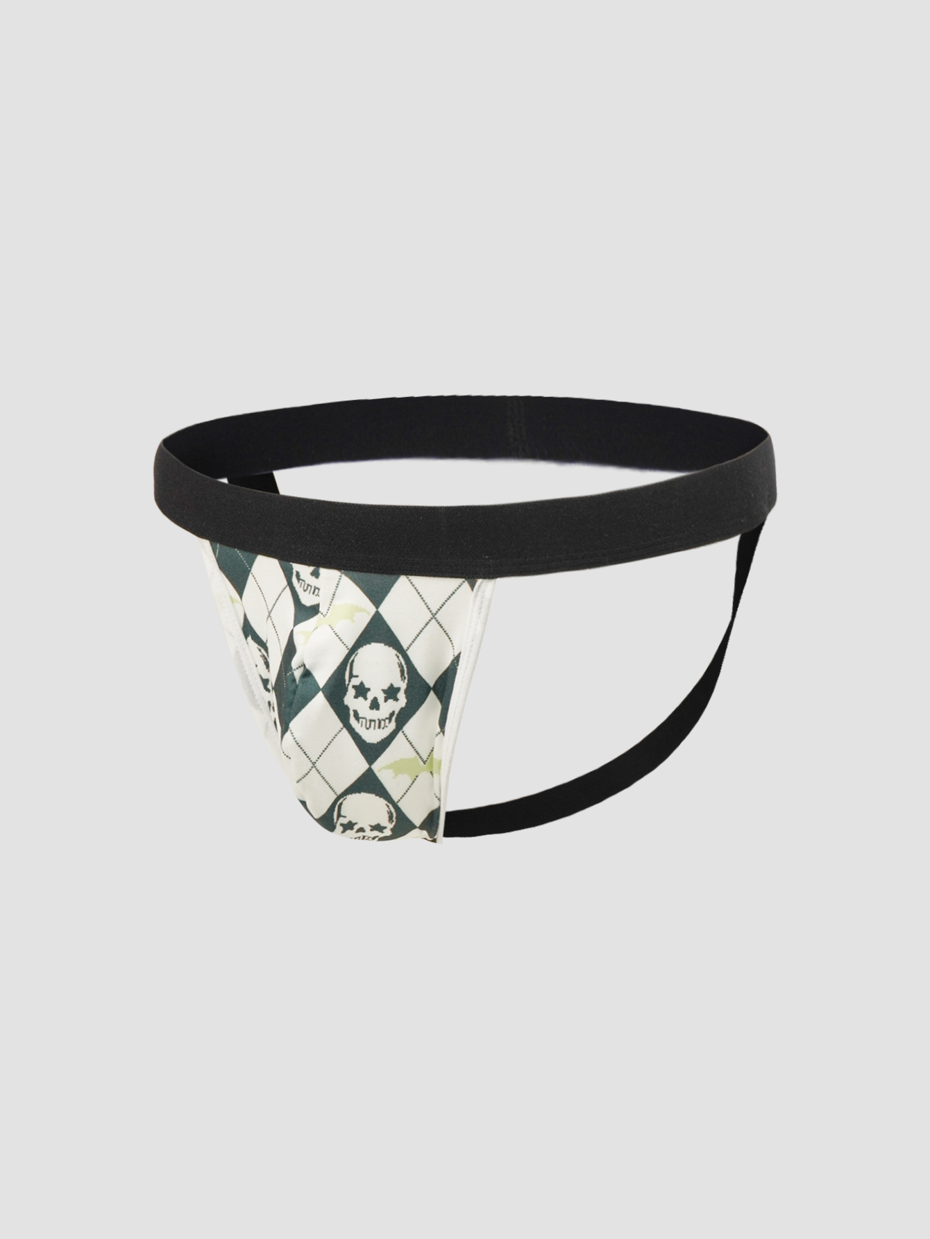 Men's G-Strings-Men's Skull Print Thong, Men's Sexy Printed Thong, Moisture-Wicking & Breathable, Stylish Personality Thong-4.1