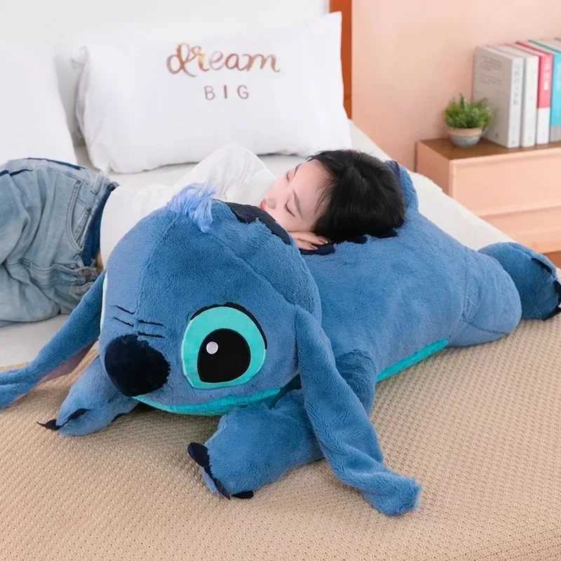 40cm Puppy Stitch Doll Blue Stitch Plush Long Pillow Toys Girl Sleeping Leg Clamping Plushies Doll Childrens Birthday Gift C251013