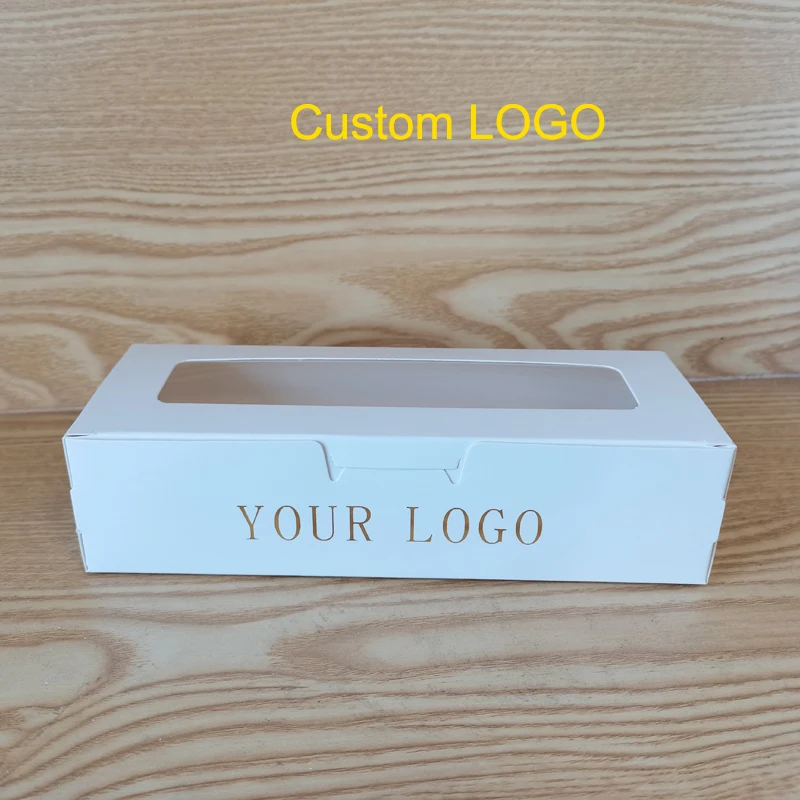 Transparent Window Packaging Boxes Candy Dessert Baking Cake Box For Wedding Birthday Party Custom LOGO Gift Box