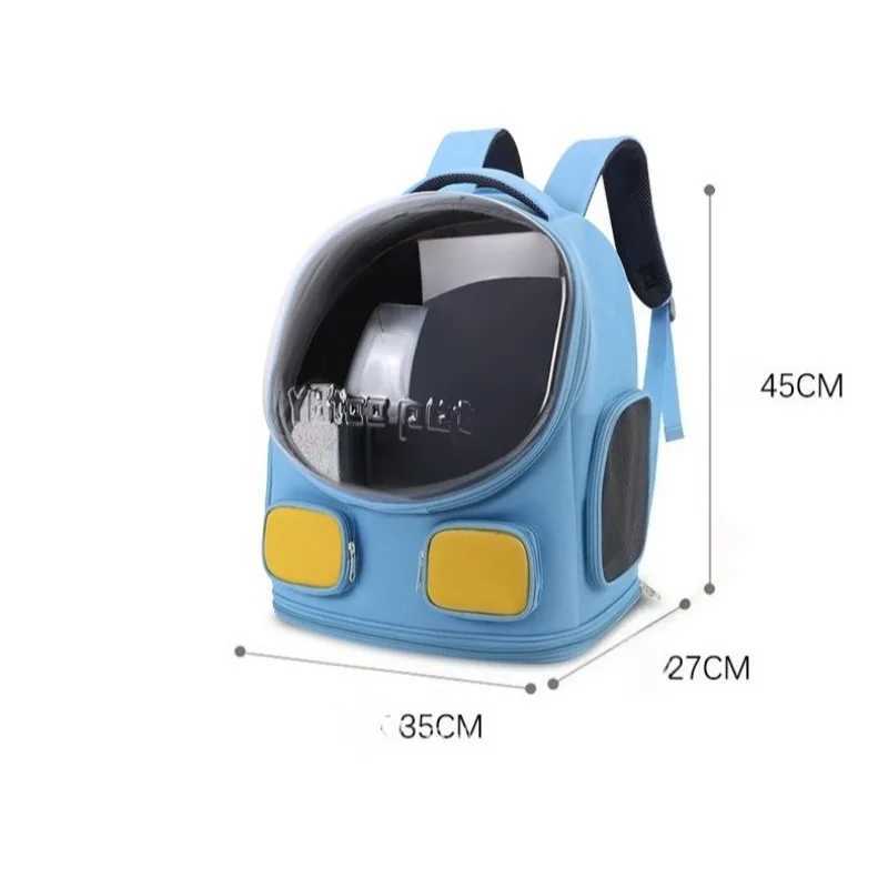 Pet Carrier Backpack for Large Cat up to 10KG Space Capsule Transparent Bubble Window Backpack for Large Cat Vet Visit Traveling C251013