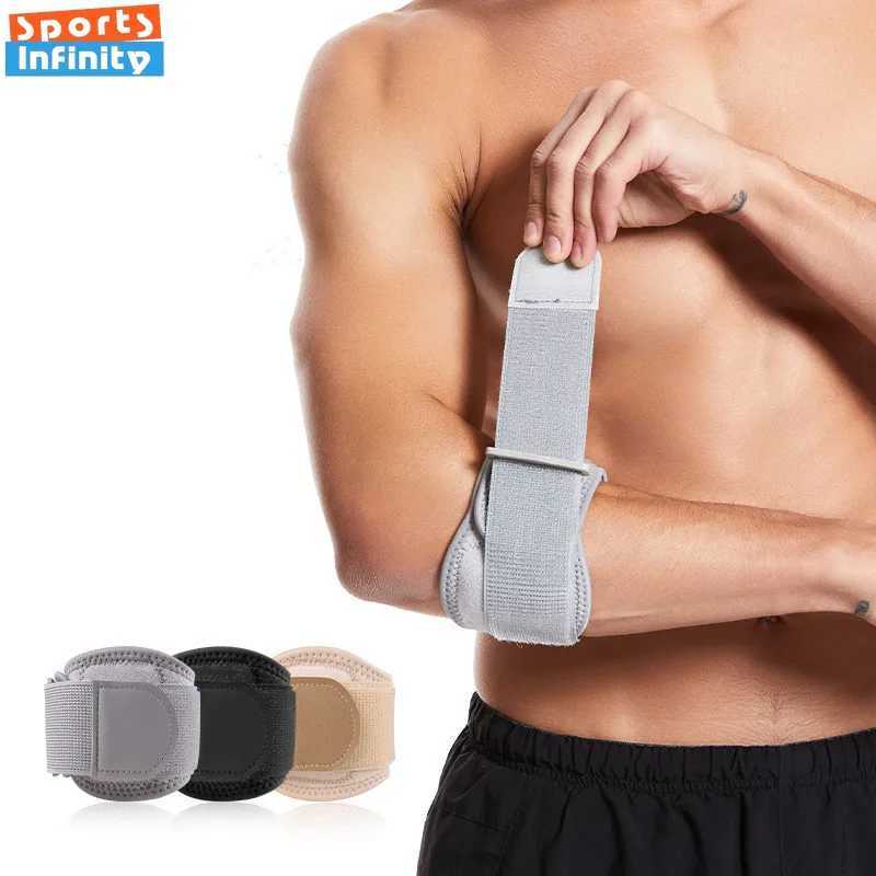 1 Pcs Elbow Pad Adjustable Compression Bandage Elbow Brace Gym Sports Badminton Vollleyball Tennis Elbow Support Protector Strap C251013