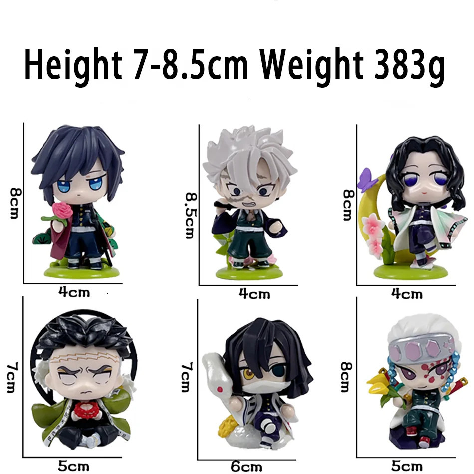 Demon Slayer Tanjiro Kamado Nezuko anime cartoon figure blind box creative personalized statue model ornament surprise gift w251010