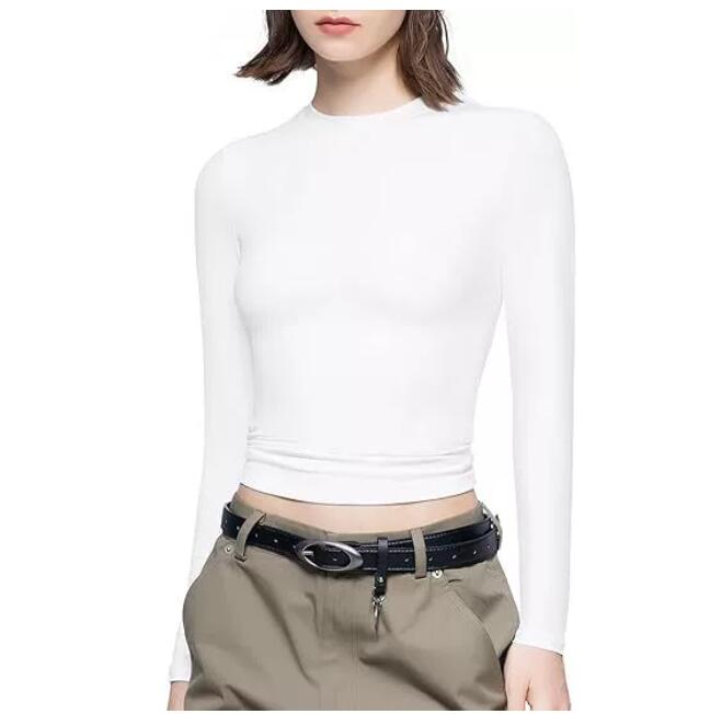 Y2K Retro Women Sexy Embroidered Tank Top Summer Tight Fit Bodycon Long Sleeve Triangle Badge Design Beach Party Club Night Out Breathable Stretchy Fabric