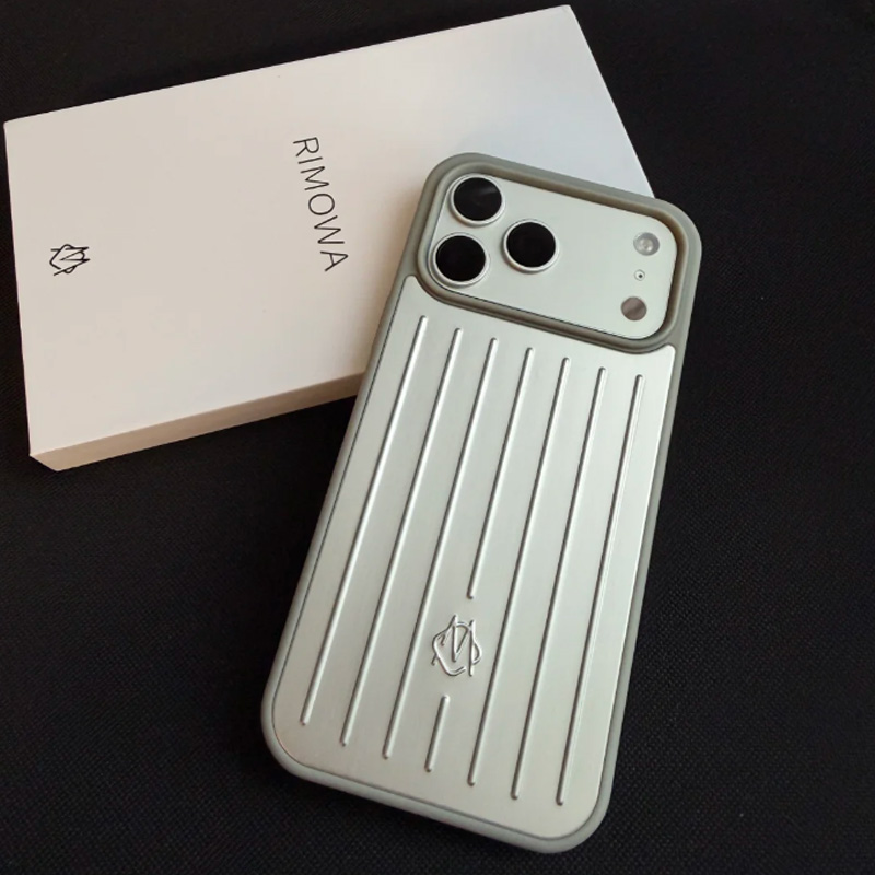 RIM Phone Suitcase Designer Case for Apple iPhone 17 Pro Max 16 15 14 13 Polycarbonate Aluminum Alloy MagSafe Weave Back Cover Coque Funda Titanium