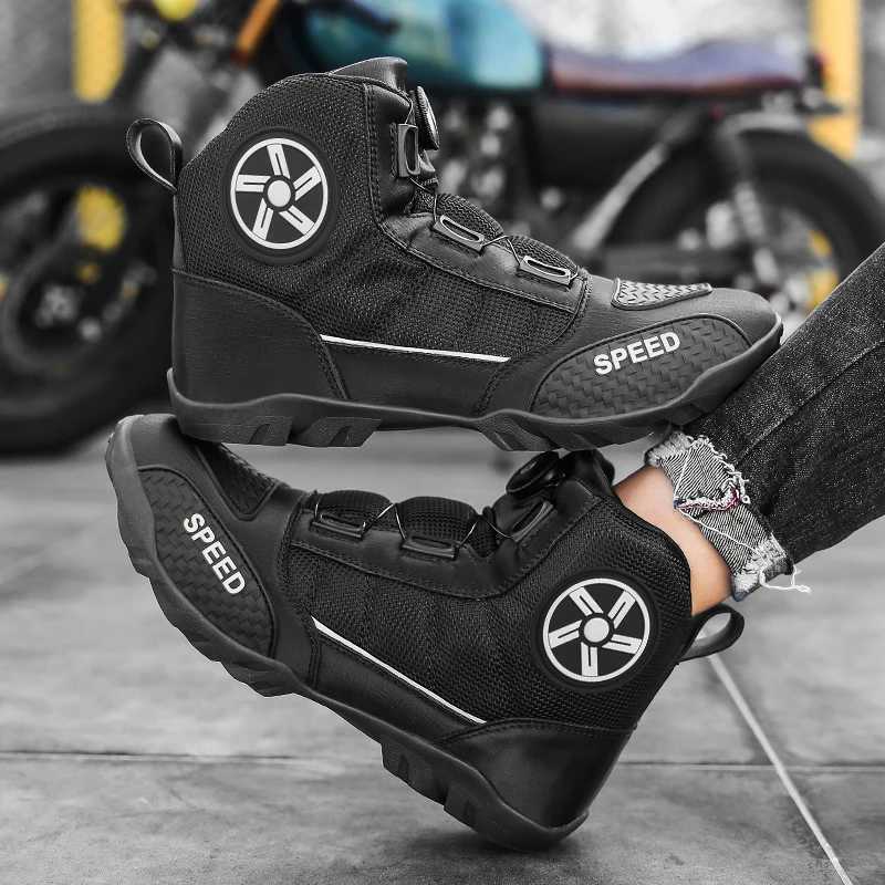 Motorcycle Boots Men Motor Motorbike Riding Shoes Antifall Motorcycle Shoes Motocross OffRoad Racing Boots C251014