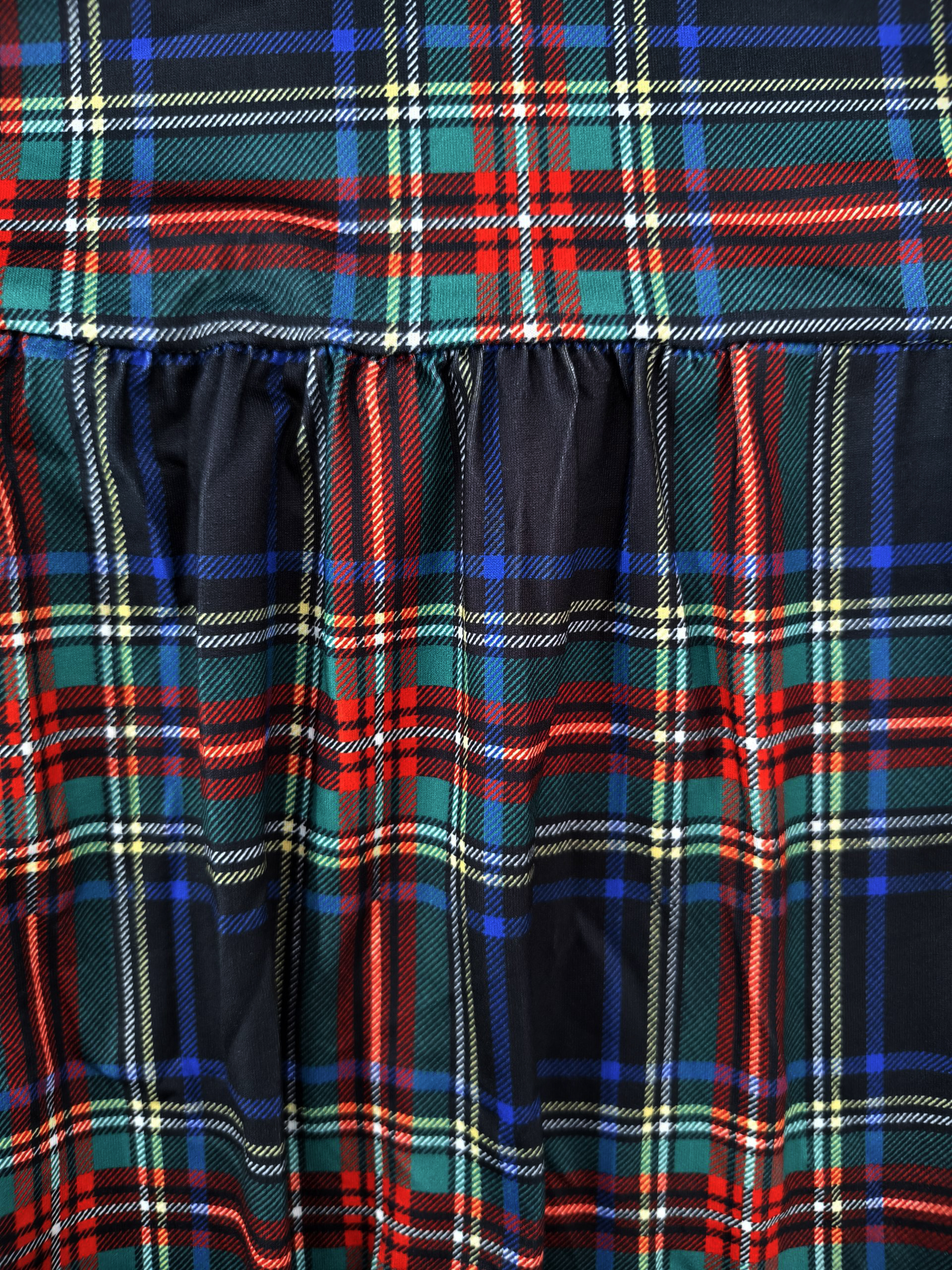 Women's Autumn Winter New Fashion Retro Plaid Long - Sleeve Crew Neck Slim & Elegant Midi Dress-CF51303