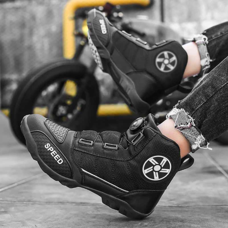 Motorcycle Boots Men Motor Motorbike Riding Shoes Antifall Motorcycle Shoes Motocross OffRoad Racing Boots C251014
