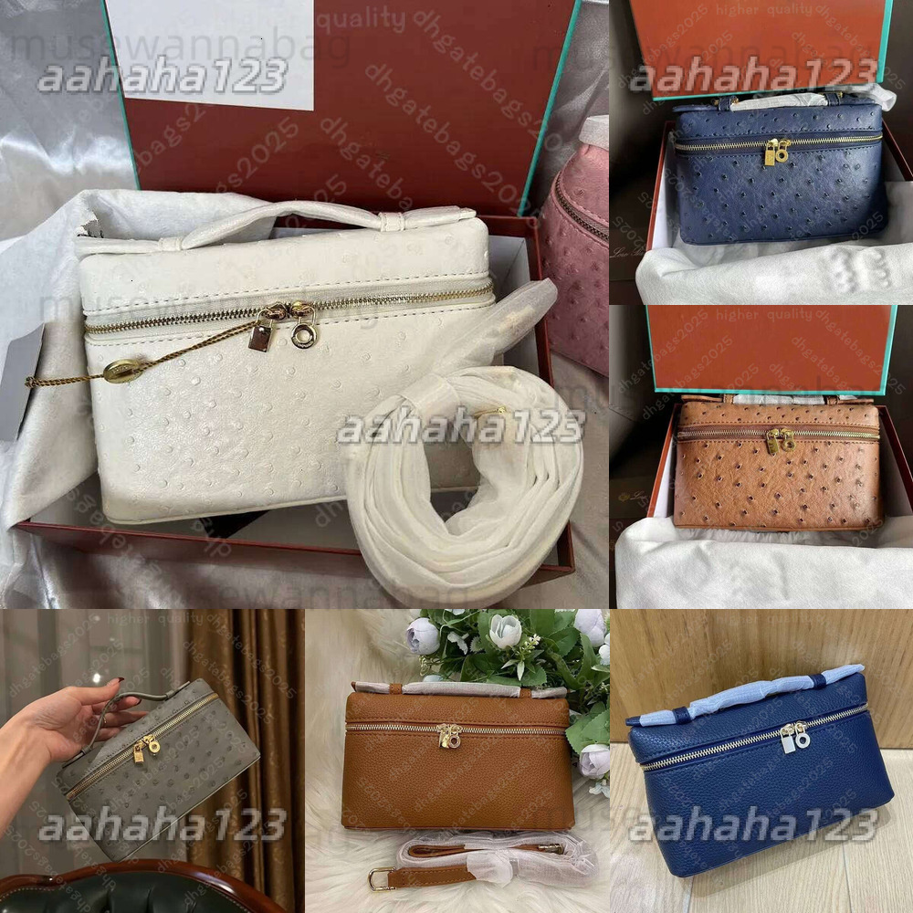 loropianowomens bag 10a designer lori 2025 bag pouch lunch tote top l19 womens shoulder pocket leather double zipper oblique makeup loro pianaly loropianna lp LGQ9