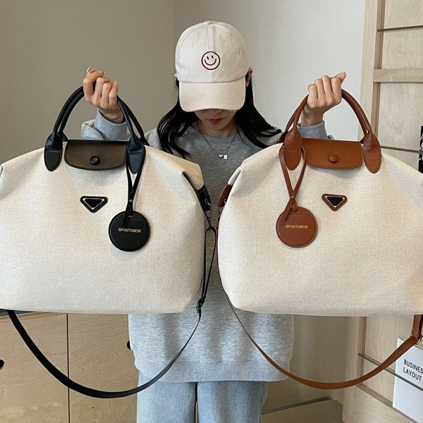 Free shipping Simple bag fashionable short distance travel bag large capacity bag women luggage bag travel bag outdoor handbag