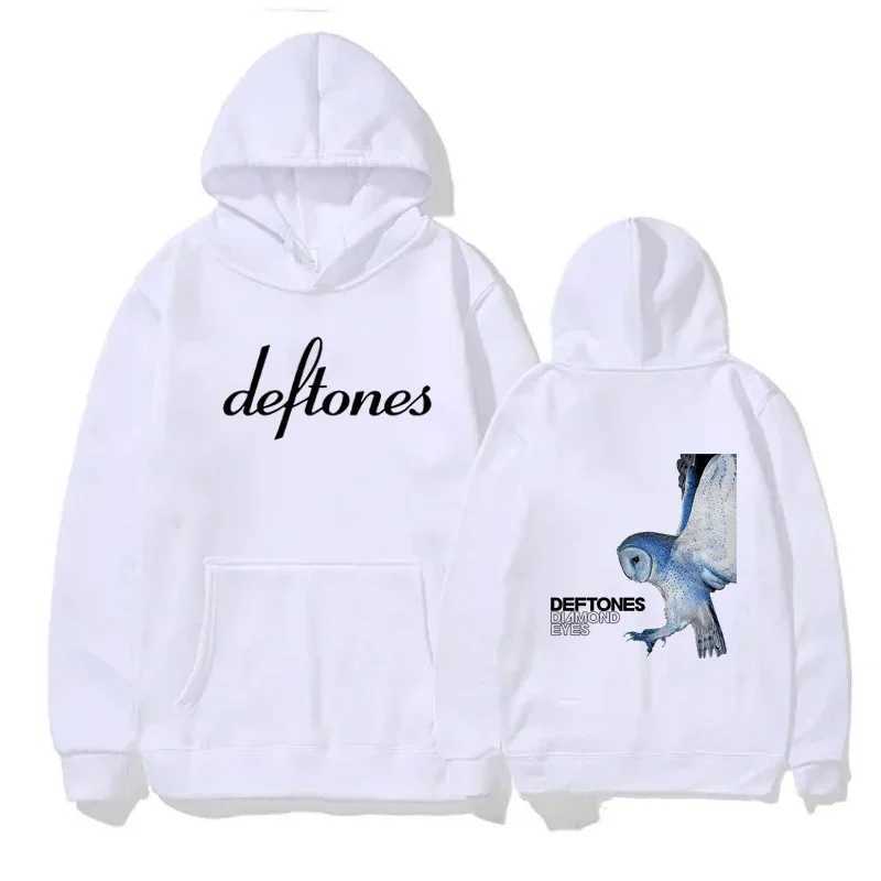 2025 Deftones Hoodie Autumn Winter Casual Loose ONeck Long Sleeve Hoodie Men Women Fashionable Warm Fleece Sweatshirts Unisex J251014