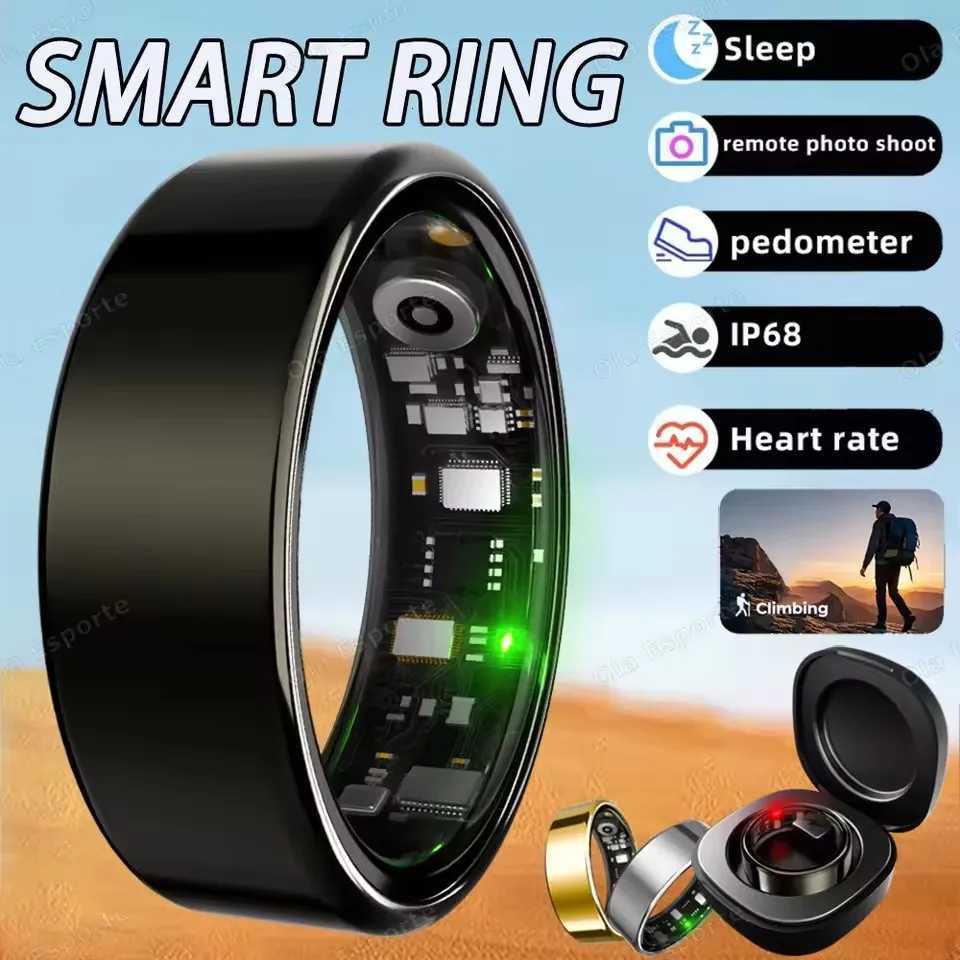 2025 New Smart Ring Rate Blood Pressure Sleep Monitoring Motion Tracking IP68 Waterproof Men Wen Smart Ring Holiday Gift Y251014