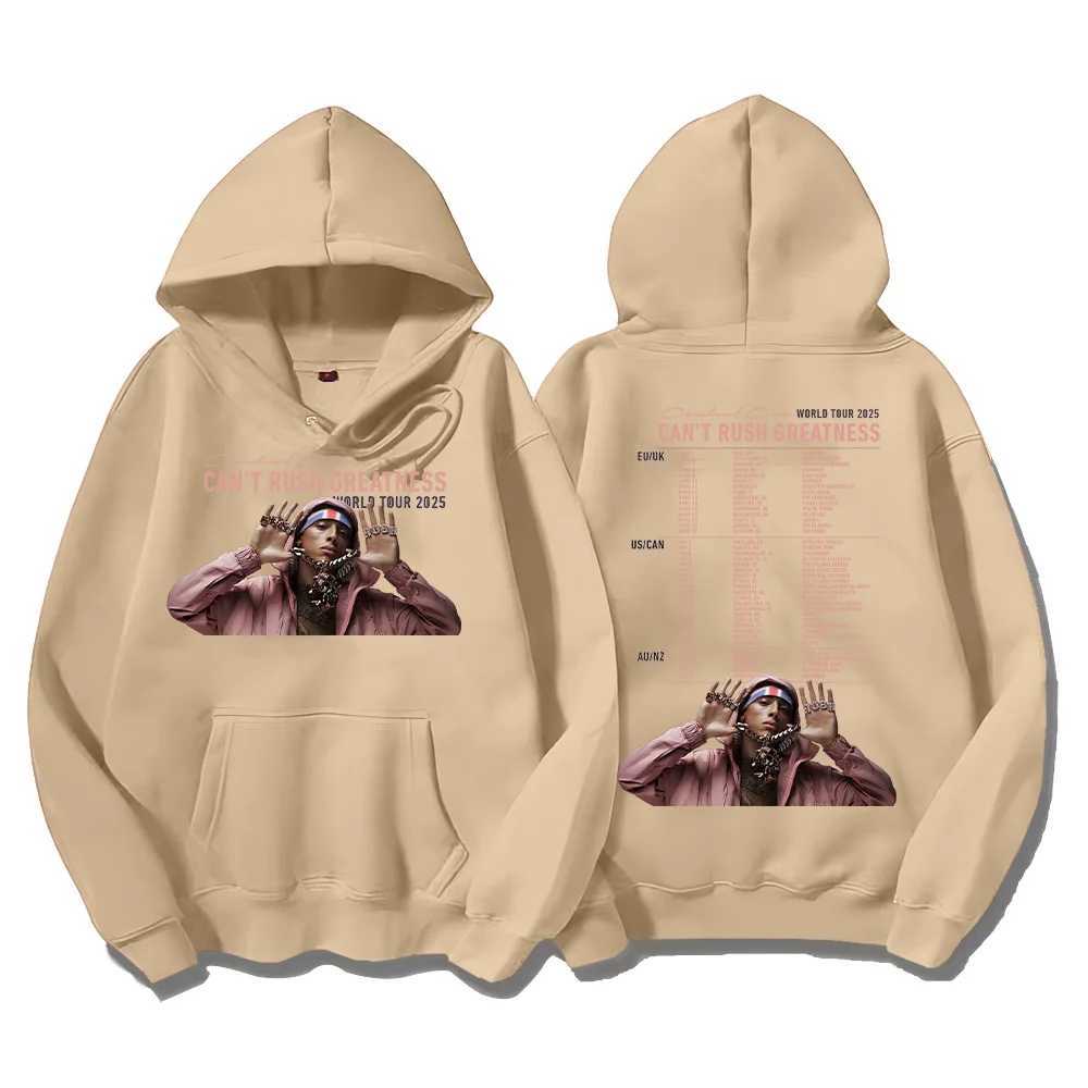 Autumnwinter rapper Central Cee Hoodies cant rush for a great tour 2025 sweatshirt fashion pullover J251203