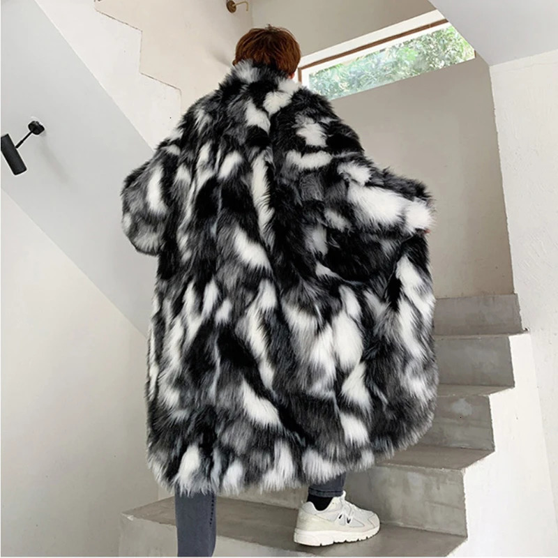 Winter Fur Coat Mens Warm Thick Parka Men Fashion Casual Long Coat Man Streetwear Wild Loose Jacket Male Clothes Overcoat S6XL 251011