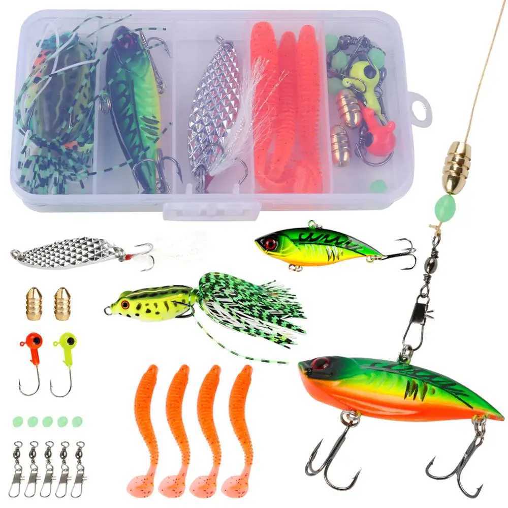 Sougayilang 4Section M Power Caon Fiber Baitcsting Rod Full Kit Casting Reel Set 100M Fishing Line Lures Hooks Jig Pesca Y251014