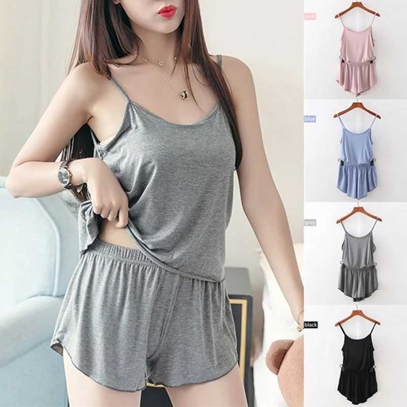 Summer Pajamas Woman Sleepwear Short Set Pajamas Pajama Set Nightwear Comfortable Short Sleeve T Shirts amp Shorts Home ClothesT251014