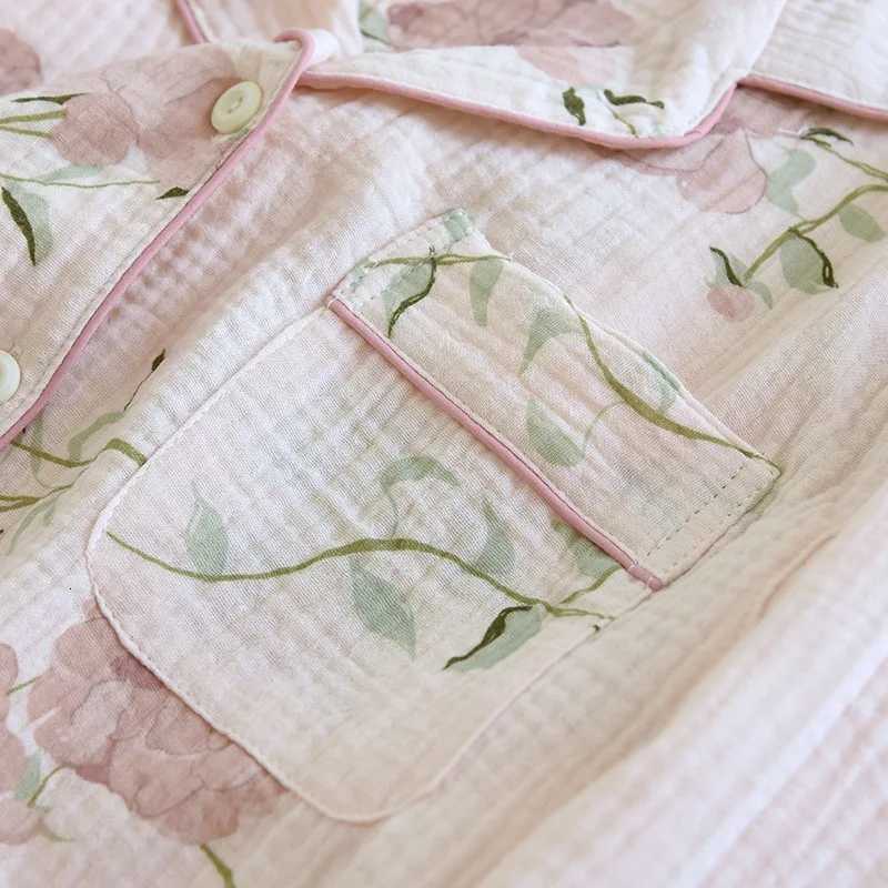 100 Cotton Autumn And Winter women pajamas longsleeved trouser ladies pajamas home service sleepwear Women HomewearT251014