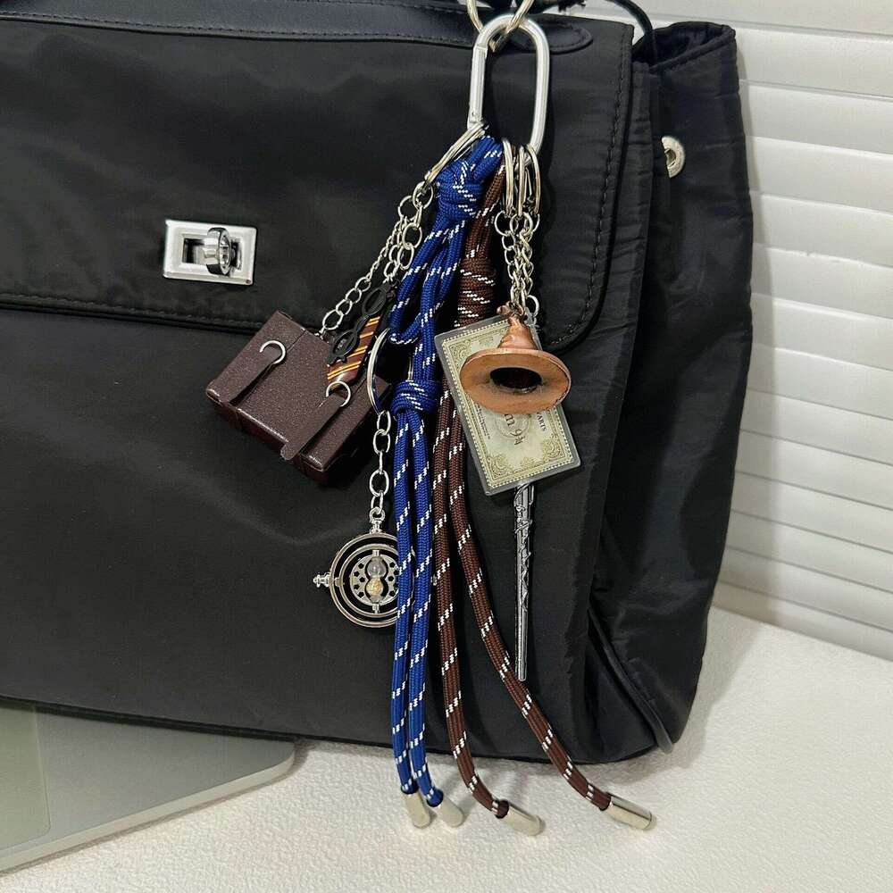 Harry Potter Magic Hat High-end Braided Rope Keychain Accessory Bag Pendant